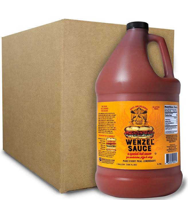 Wenzel Sauce Gallon Case (4-pack):  WHOLESALE & DISTRIBUTOR INQUIRIES Email us anytime for discount pricing @ info@wenzelsauce.com